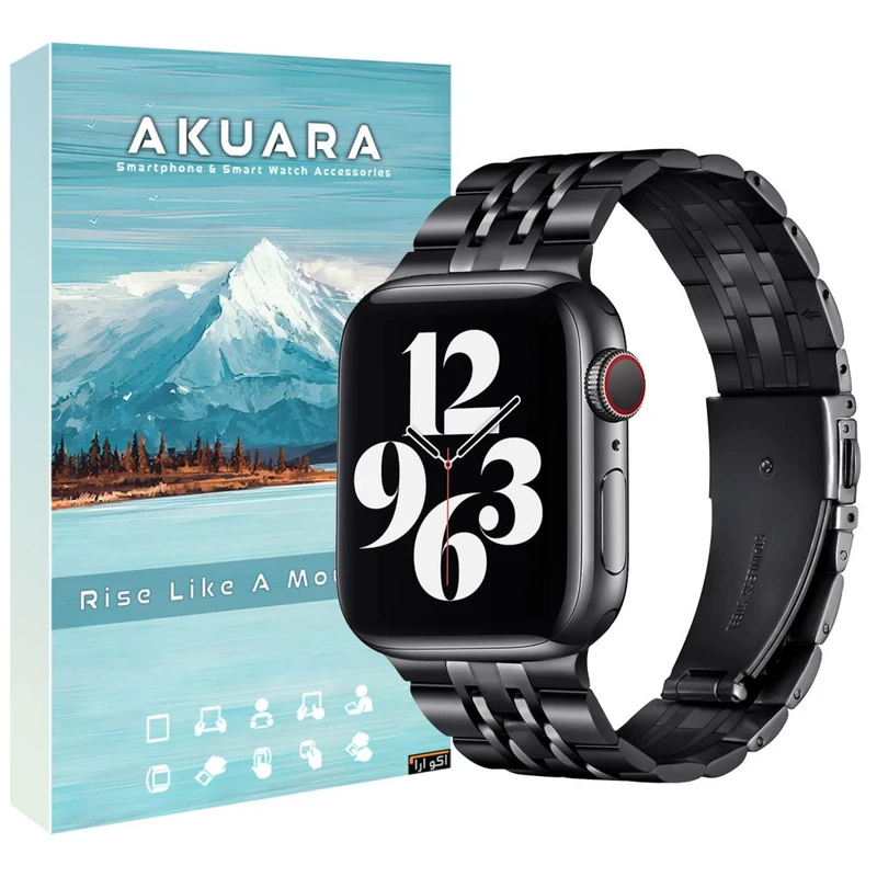 بند آکوآرا مدل 7Bead مناسب برای ساعت هوشمند ورنا W45 Max / W49 Ultra / T45 Pro Max