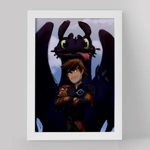 تابلو خندالو مدل اژدها سواران کد 13752