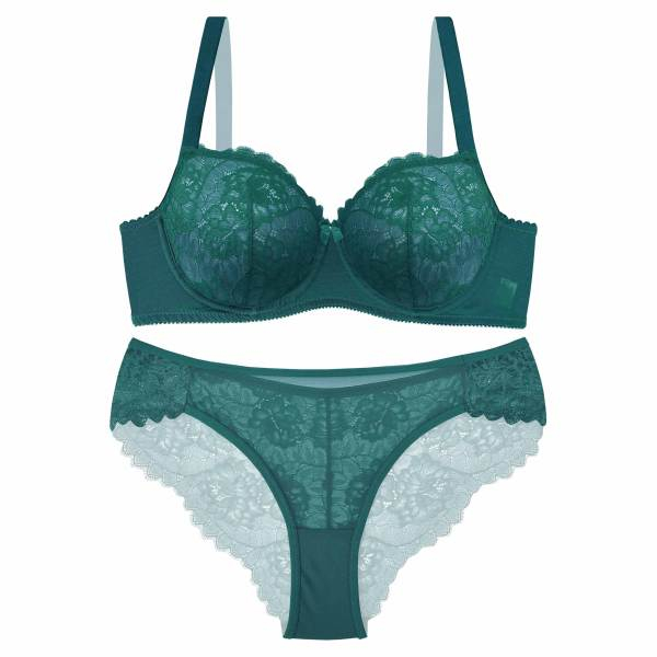 ست شورت و سوتین زنانه نوشه پوش مدل AN73004 رنگ سبز