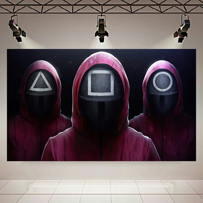 پوستر دیواری طرح نگهبانان مدل squid game کد AR305060