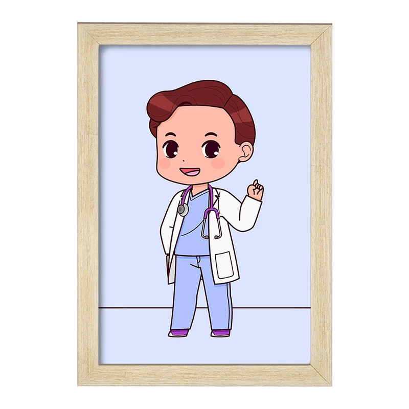 تابلو خندالو مدل پزشک و پرستار کودکانه کد 36488