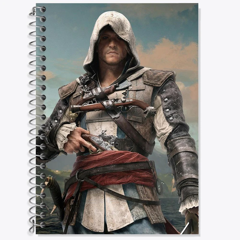 دفتر لغت 50 برگ خندالو مدل بازی اساسینز کرید Assassins Creed کد 27908