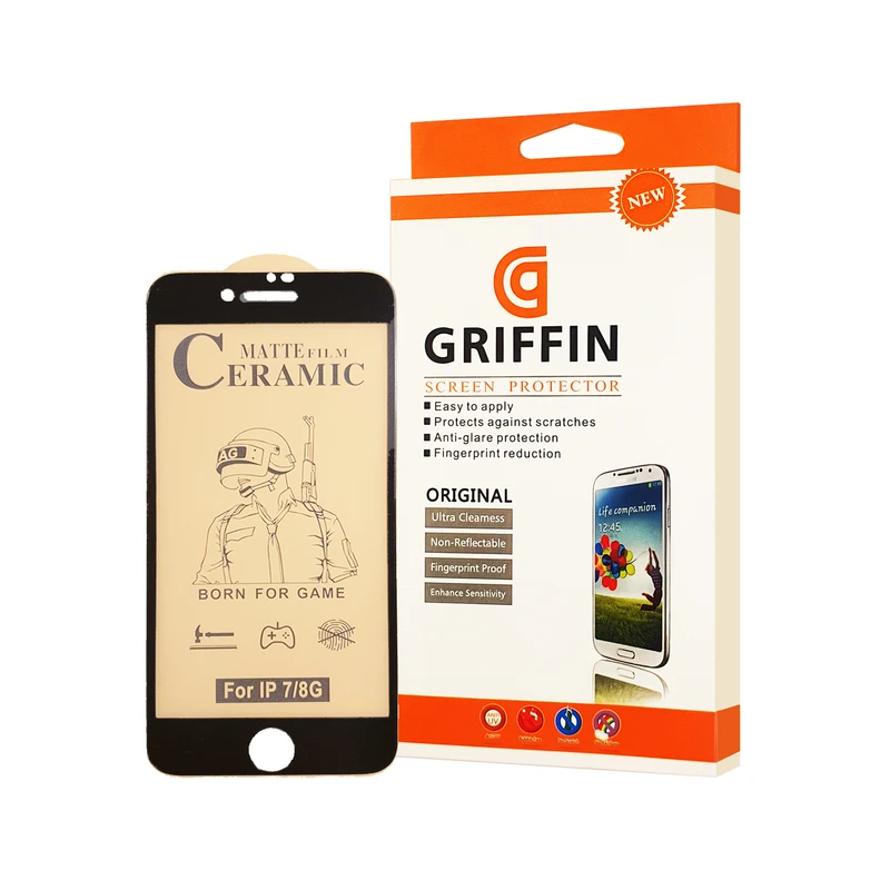 محافظ صفحه نمایش سرامیکی مات گریفین مدل FLCRM GN to مناسب برای گوشی موبایل اپل iPhone 7