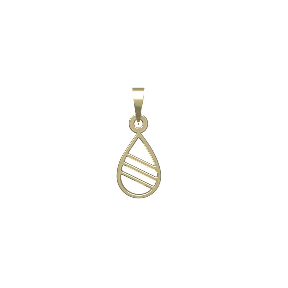 آویز گردنبند طلا 18 عیار زنانه مدوپد مدل هندسی کد PA1-14295 -  - 2