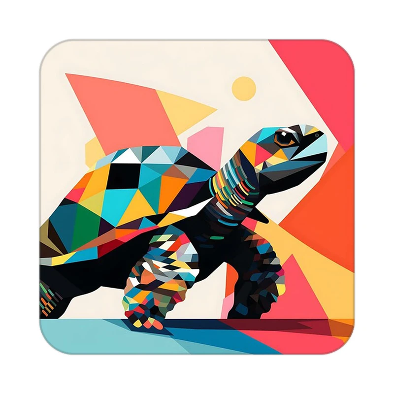 زیر لیوانی کاکتی طرح حیوانات رنگی مدل mp25376