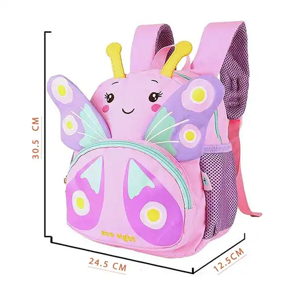 کوله پشتی مدل دخترانه طرح پروانه