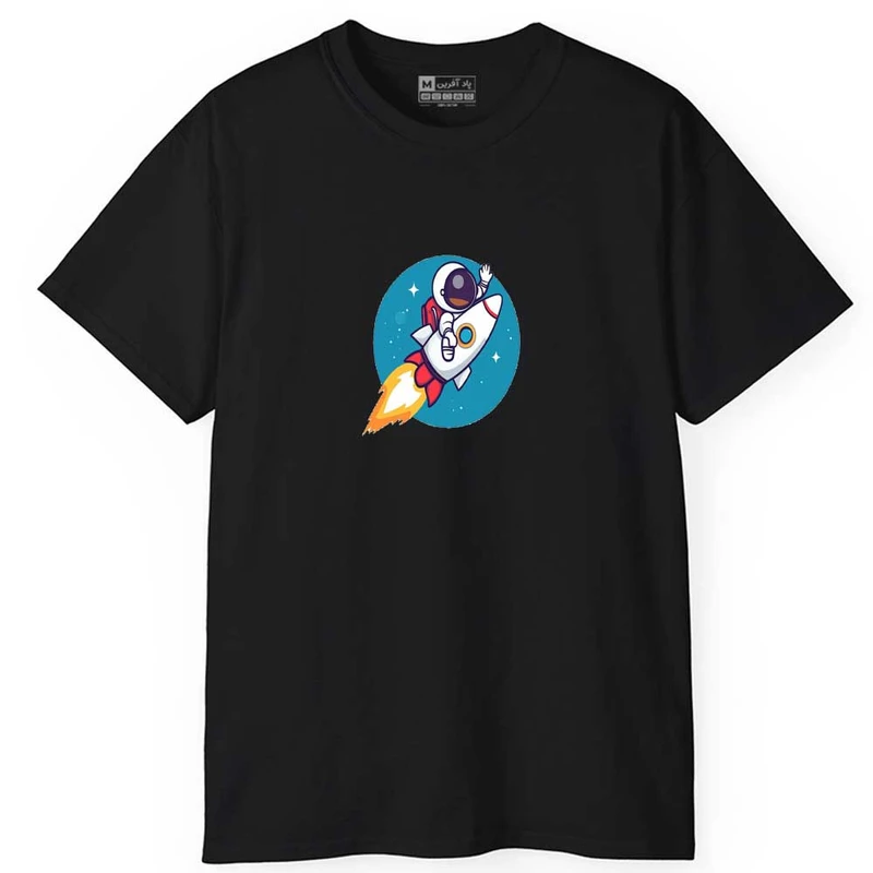 تی شرت آستین کوتاه مردانه پاد آفرین مدل فضانورد کد 0572