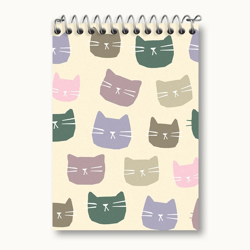 دفتر یادداشت 50 برگ خندالو مدل گربه (Cat) کد N1515