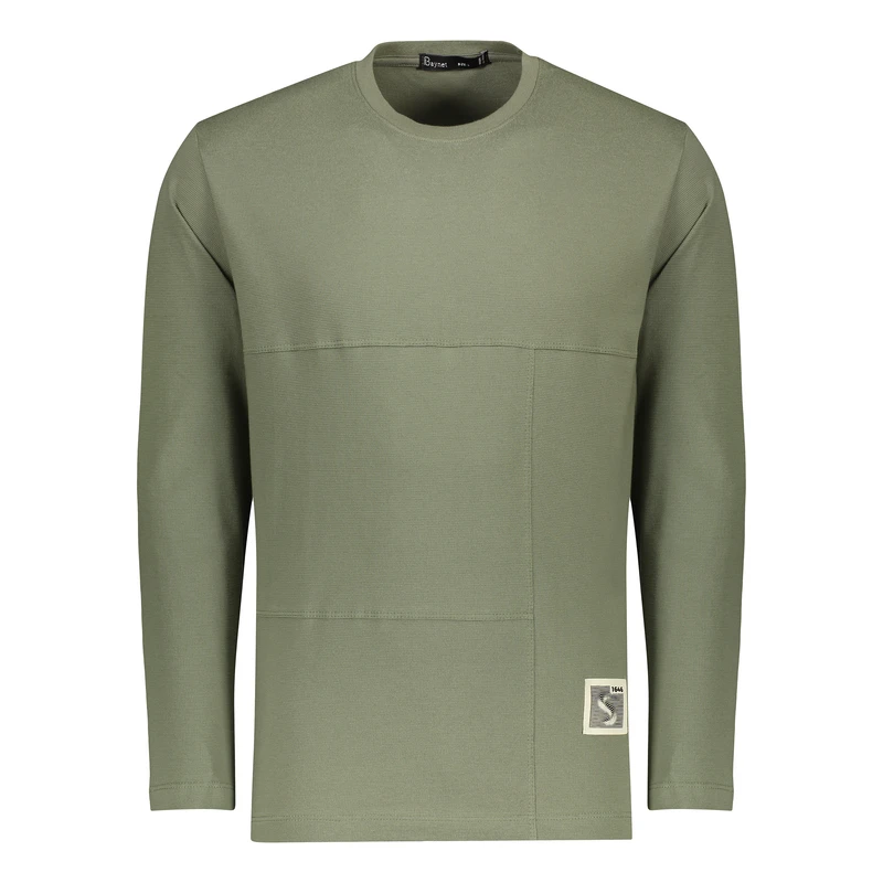 تی‌شرت آستین بلند یقه گرد مردانه باینت مدل 505