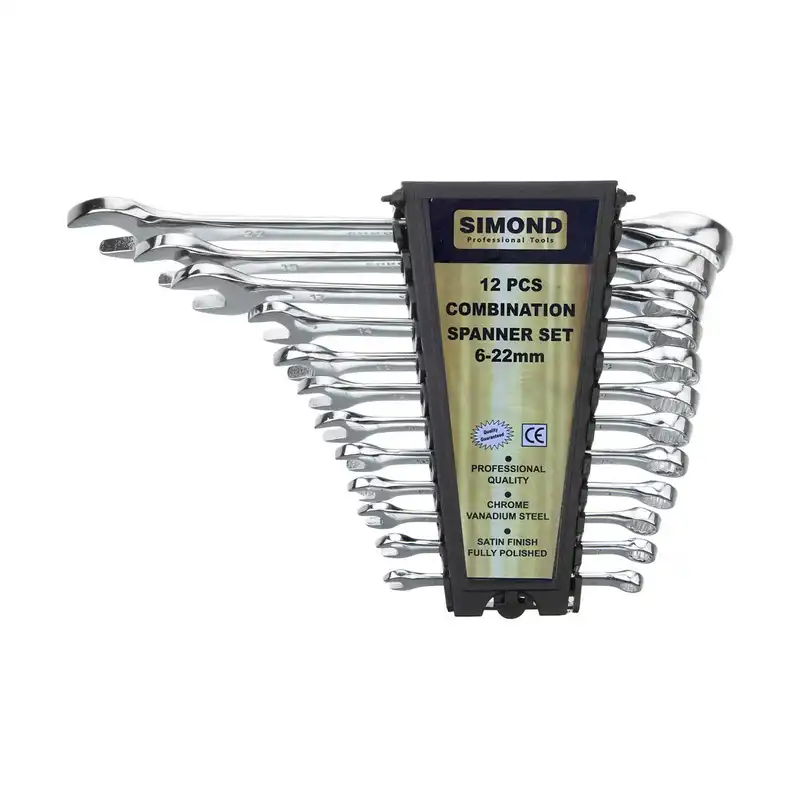 مجموعه 12 عددی اچار یکسر تخت یکسر رینگی سیموند مدل max 5