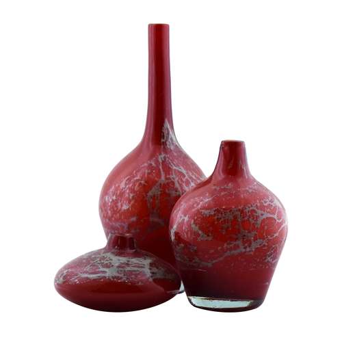 گلدان شیشه ای  کد 543 مجموعه 3 عددی