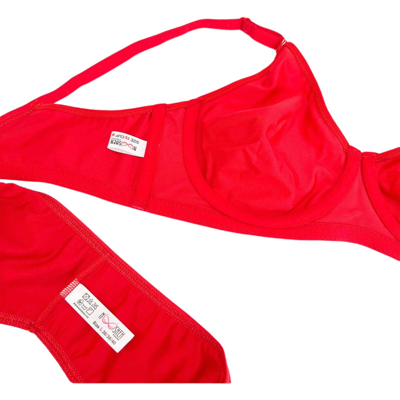 ست شورت و سوتین زنانه نوشه پوش مدل فنردار کد 177