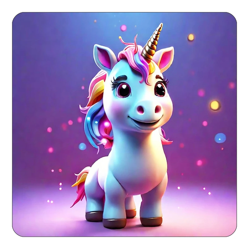 مگنت کاکتی طرح اسب تک شاخ و یونیکورن مدل mp30763