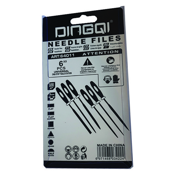 مجموعه 6 عددی سوهان زرگری دینگشی مدل 64011 مجموعه 6 عددی سوهان زرگری دینگشی مدل 64011