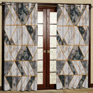   پرده مدل مثلثی هازان پانچی کد 4786 سایز 140x200 سانتی متر