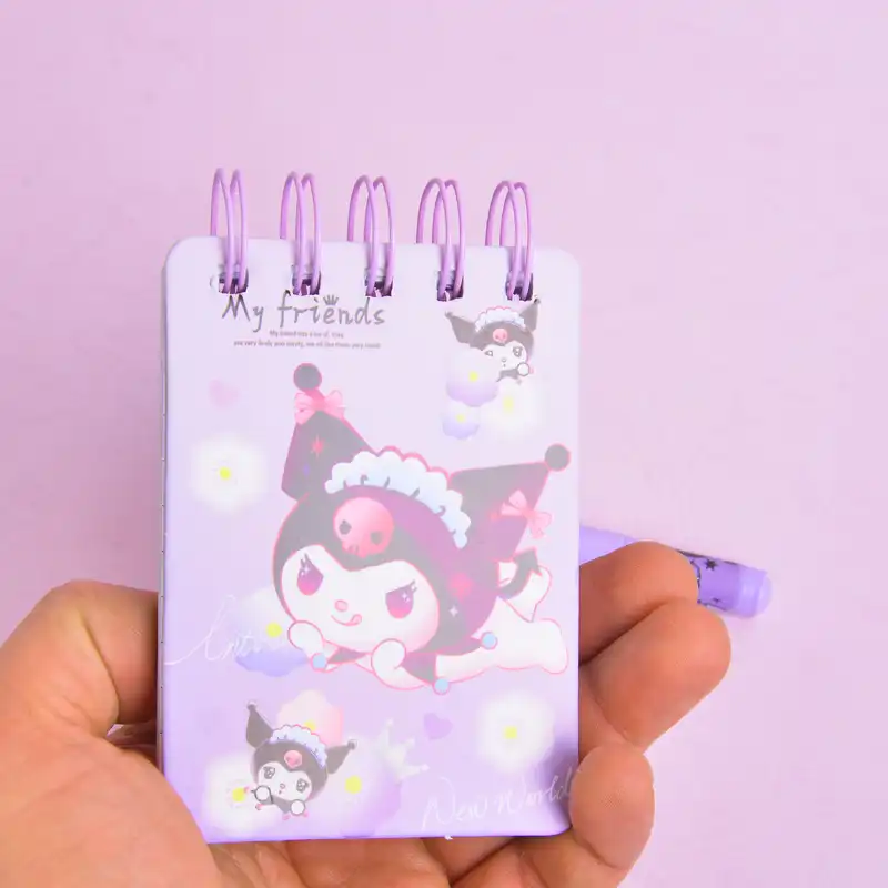 دفترچه یادداشت 80 برگ مدل کرومی به همراه خودکار