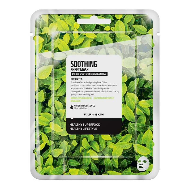 ماسک صورت فارم اسکین مدل Green Tea حجم 25 میلی لیتر