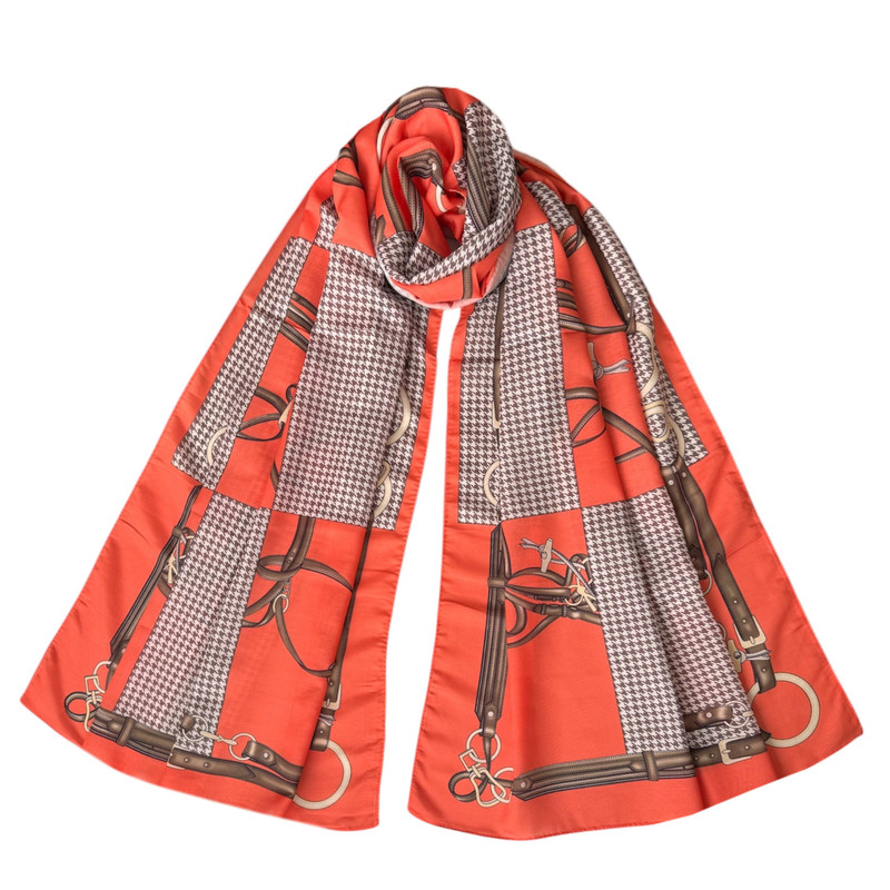 شال زنانه مدل نخی پیچازی کمربندی