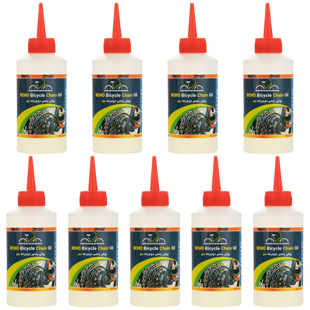  روغن زنجیر دوچرخه بمو مدل A200 حجم 80 میلی لیتر بسته 9 عددی -  - 1
