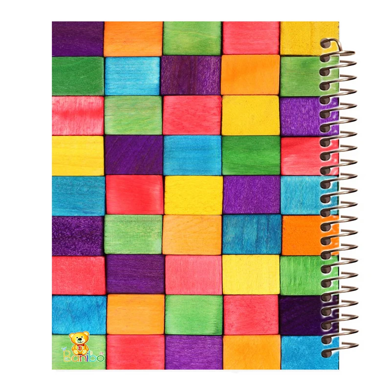 دفتر نقاشی 50 برگ بانیبو مدل مربع رنگی کد 792