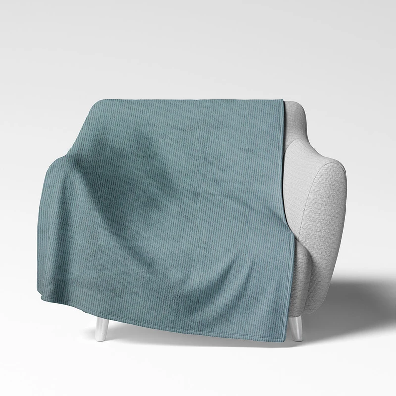 شال مبل شاران هوم مدل مخملی طرح راه راه سایز 450×170 سانتی متر