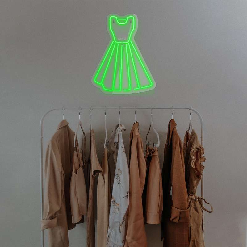 چراغ دیواری نئون دیزاین طرح Women-Clothes_GR