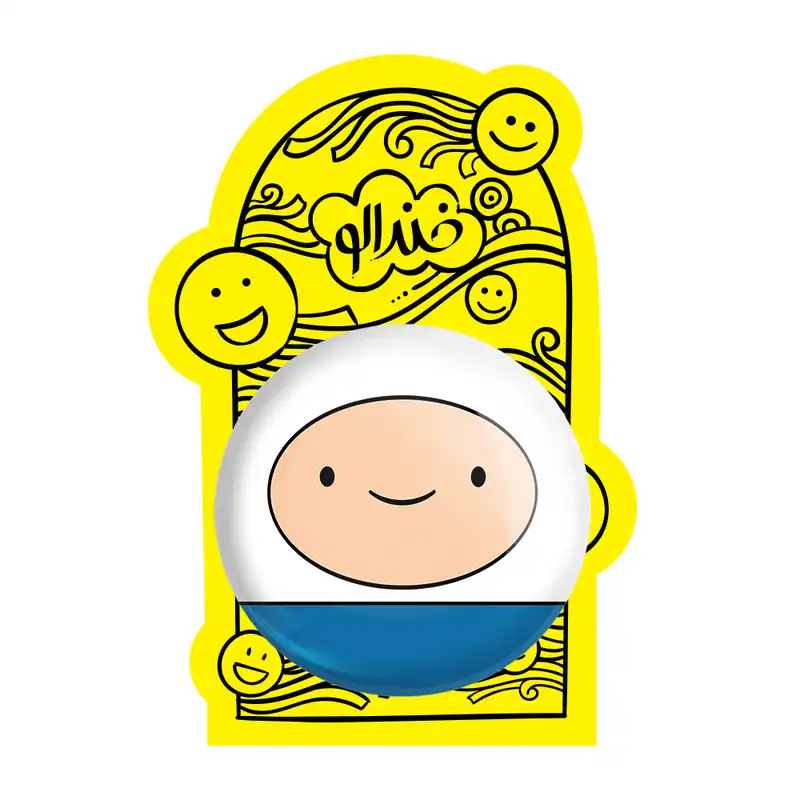 آینه جیبی خندالو طرح فین وقت ماجراجویی Adventure Time مدل تاشو کد 20844
