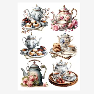 برچسب ترنسفر مدل قوری فنجان کد A-B