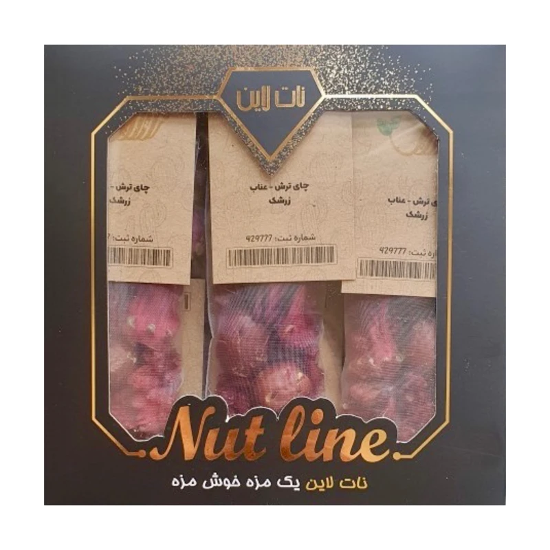 دمنوش ترکیبی استوانه ای گل گاوزبان چای ترش عناب زرشک زیره چای سبز  دارچین نات لاین - 135 گرم