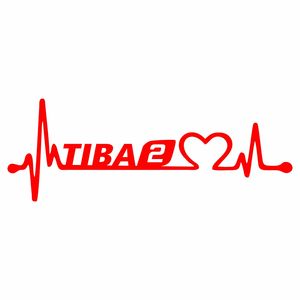 برچسب بدنه خودرو ماتریسیو طرح ضربان قلب ماشین تیبا 2 کد M236