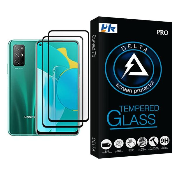 محافظ صفحه نمایش پی کی مدل Delta Glass MIX002 مناسب برای گوشی موبایل آنر 30S بسته دو عددی