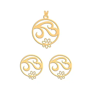 نیم ست طلا 18 عیار زنانه فرشته مدل گل  WHSL-000273