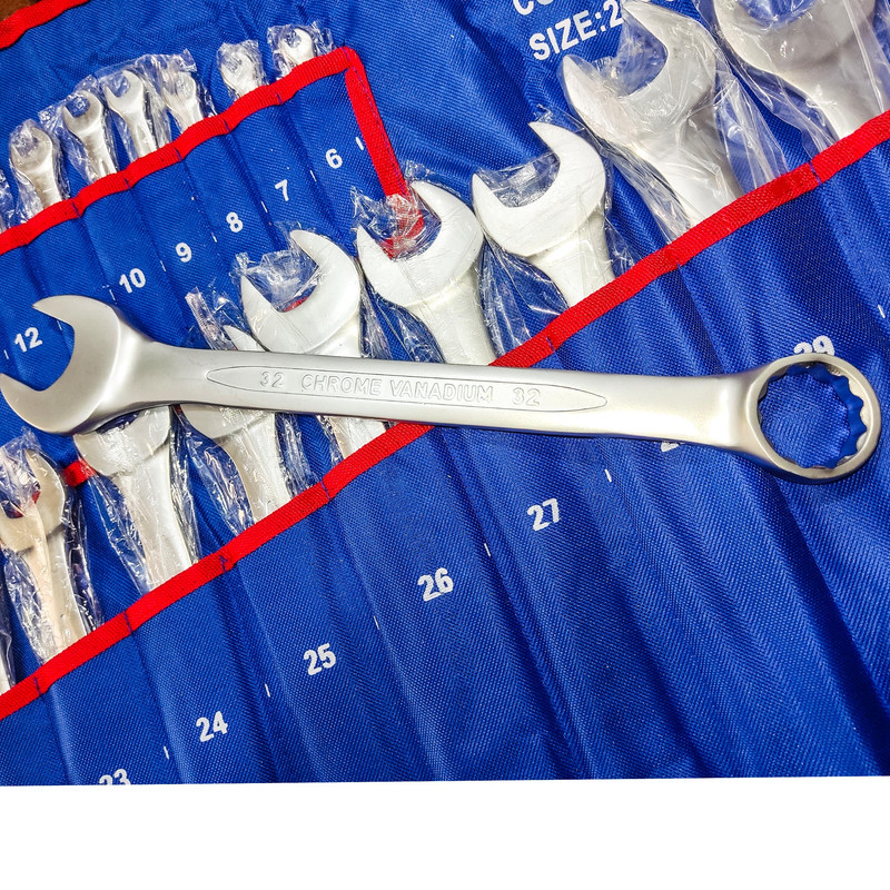 آچار یکسر تخت و یکسر رینگی مدل XHK-2051 مجموعه 26 عددی