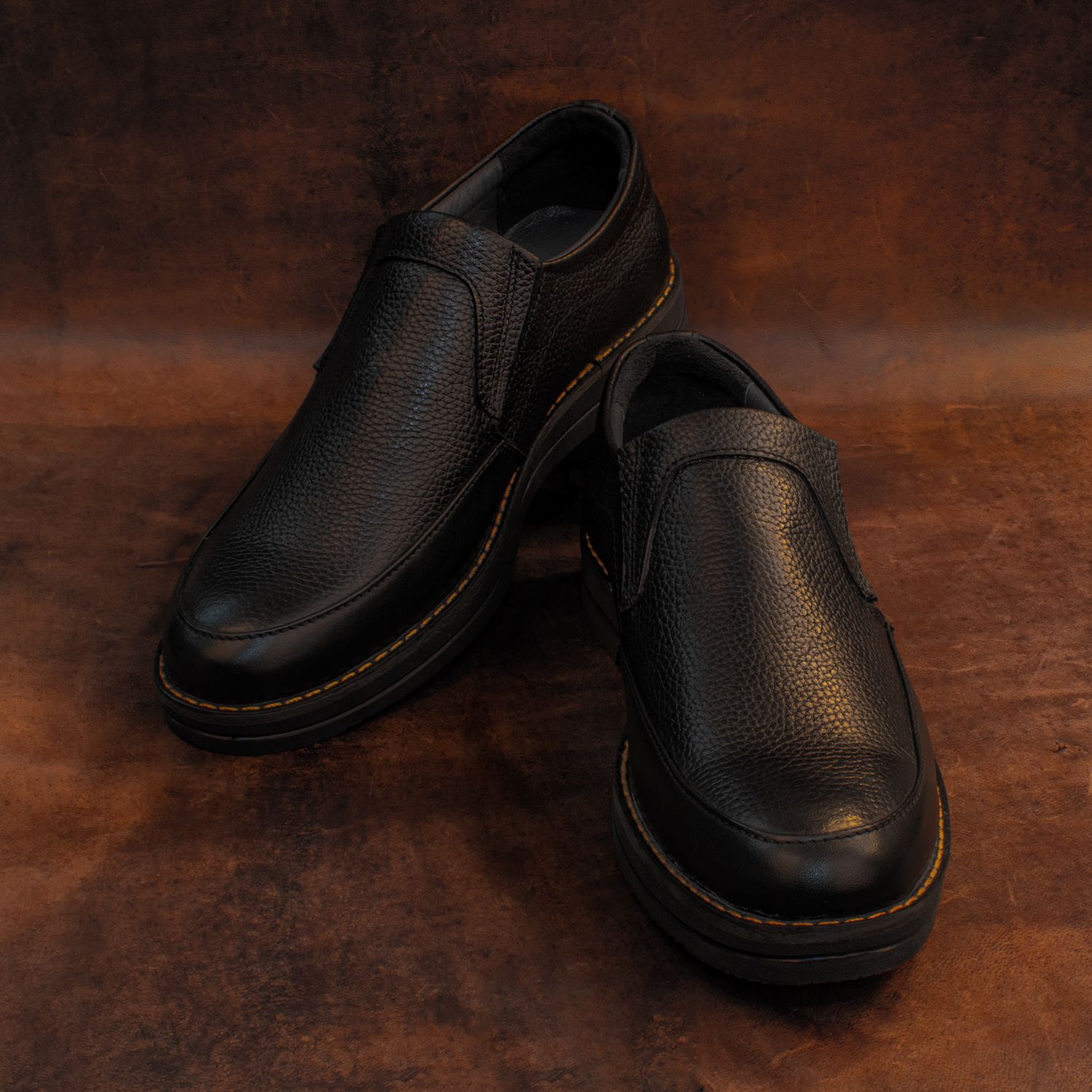 کفش روزمره مردانه چرم عطارد مدل SH06 -  - 6