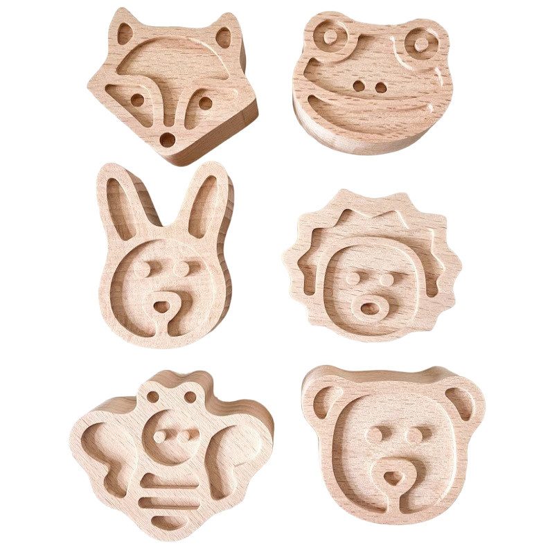 دستگیره کمد مدل کودک طرح حیوانات جنگل   کد WTL202 مجموعه 6 عددی