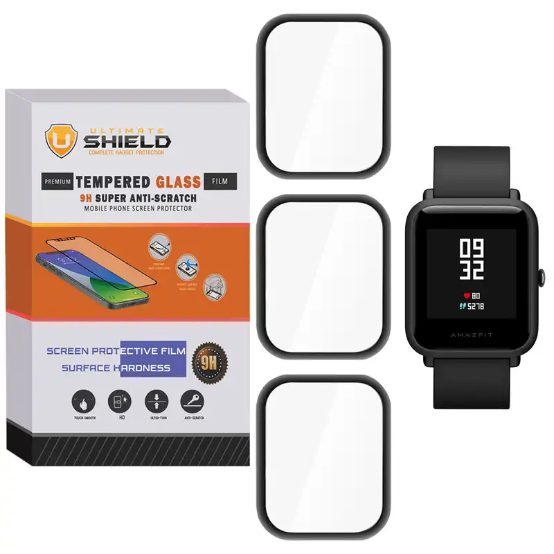محافظ صفحه نمایش نانو آلتیمیت شیلد مدل NUL مناسب برای ساعت هوشمند امیزفیت Bip U بسته سه عددی