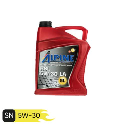 روغن موتور خودرو بنز و بی ام دبلیو آلپاین مدل RSL 5W-30 SN حجم 5 لیتر