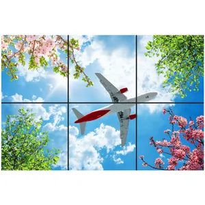 تایل سقفی آسمان مجازی طرح گل و هواپیما کد 0100 سایز 60x60 سانتی متر مجموعه 6 عددی