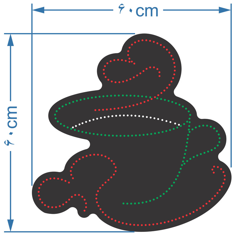 تابلو ال ای دی آیاز طرح کافه کد 345