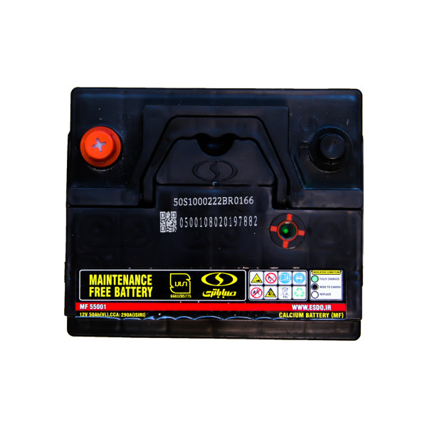 باتری اتمی خودرو صبا باتری مدل 50 آمپر واریان