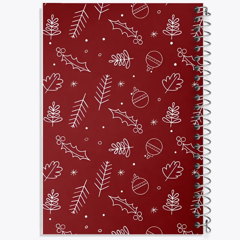 دفتر مشق 50 برگ خندالو طرح پترن کریسمسی کد N5267