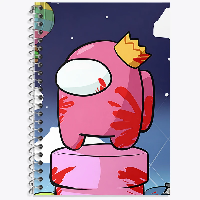 دفتر لغت 50 برگ خندالو طرح امانگ آس (Among Us) کد N4936