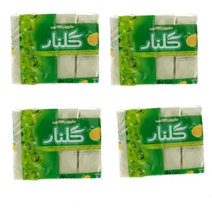 صابون لباسشویی گلنار مدل لیمو وزن 640 گرم بسته 4 عددی