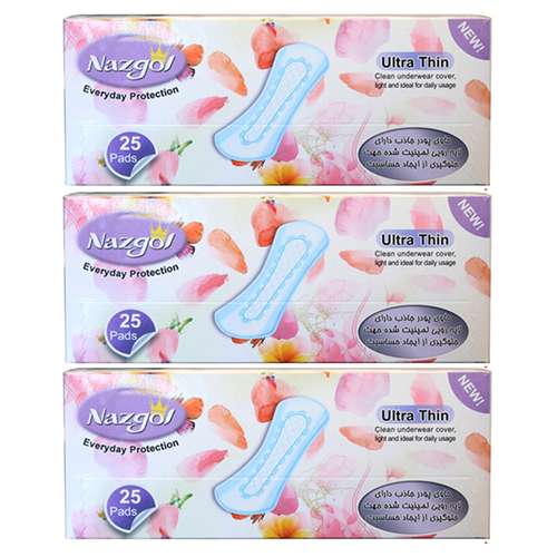 پد بهداشتی نازگل مدل Ultra Thin بسته 3 عددی
