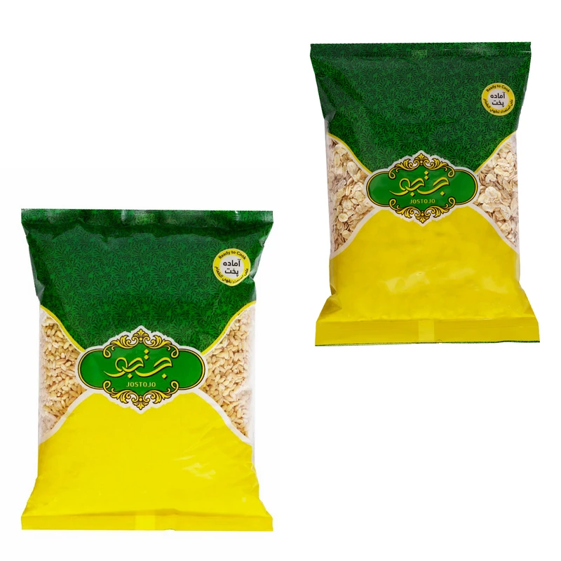 جو پوست کنده جستجو - ۹۰۰ گرم و جو پرک جستجو - ۴۵۰ گرم مجموعه ۲ عددی