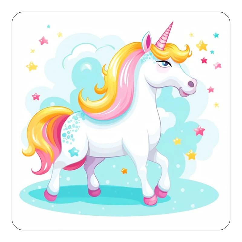 مگنت کاکتی طرح اسب تک شاخ و یونیکورن مدل mp30450