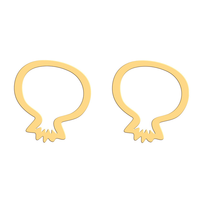 گوشواره طلا 18 عیار زنانه فرشته مدل  طرح یلدا  WEL-000692