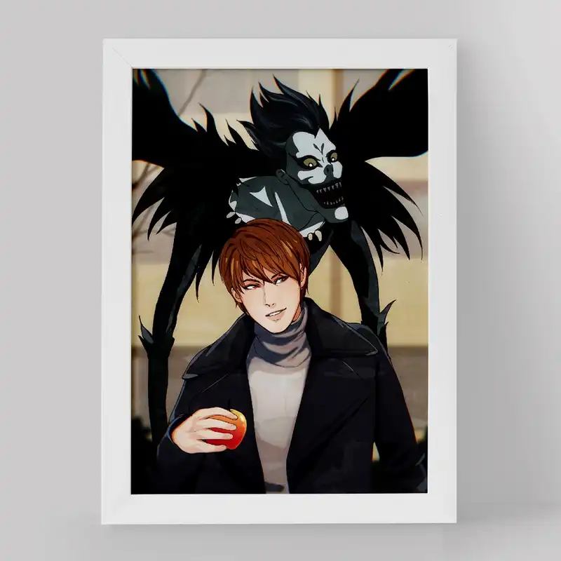 تابلو خندالو مدل لایت و ریوک انیمه دفترچه مرگ کد 15764