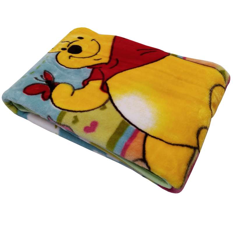 پتو نرمینه بافت طرح خرس پو سایز 110x150 سانتی متر