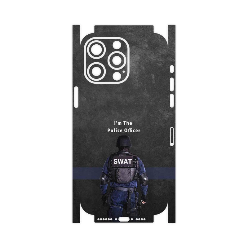 برچسب پوششی ماهوت مدل Police Officer-FullSkin مناسب برای گوشی موبایل اپل iPhone 15 Pro Max